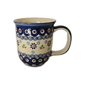 Boleslawiec Polish Pottery Handmade Painted Mug